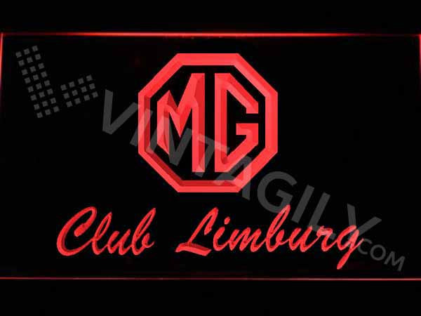 MG Club Limburg LED Sign - Red - TheLedHeroes