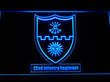 22th Infantry Regiment LED Neon Sign Electrical - Blue - TheLedHeroes