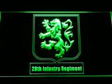 FREE 28th Infantry Regiment LED Sign - Green - TheLedHeroes