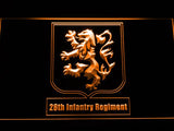 28th Infantry Regiment LED Neon Sign USB - Orange - TheLedHeroes