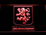 28th Infantry Regiment LED Neon Sign Electrical - Red - TheLedHeroes