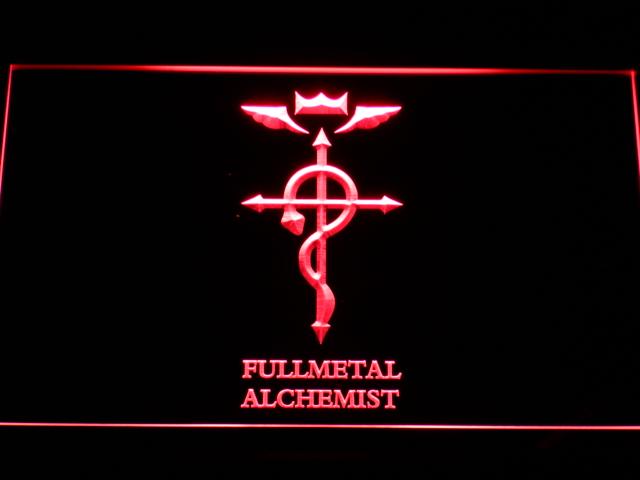 Fullmetal Alchemist LED Neon Sign USB - Red - TheLedHeroes