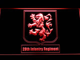 FREE 28th Infantry Regiment LED Sign - Red - TheLedHeroes