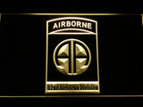 FREE 82nd Airborne Division LED Sign - Yellow - TheLedHeroes