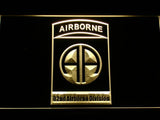 82nd Airborne Division LED Neon Sign USB - Yellow - TheLedHeroes