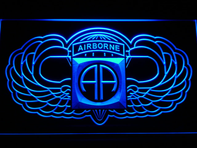 FREE 82nd Airborne Division (2) LED Sign - Blue - TheLedHeroes