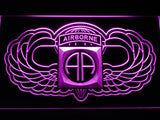 FREE 82nd Airborne Division (2) LED Sign - Purple - TheLedHeroes