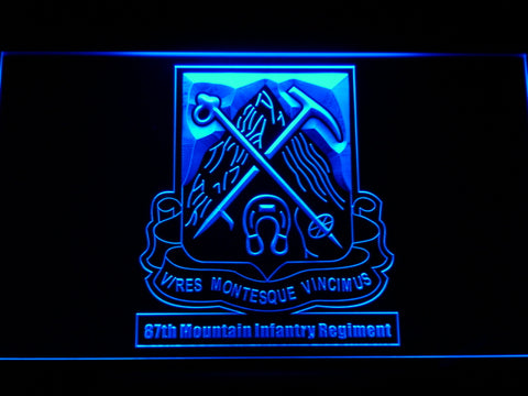 FREE 87th Mountain Infantry Regiment LED Sign - Blue - TheLedHeroes