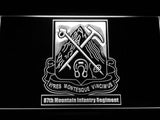 87th Mountain Infantry Regiment LED Neon Sign Electrical - White - TheLedHeroes