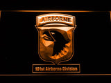 101st Airborne Division LED Neon Sign USB - Orange - TheLedHeroes