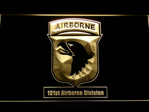 101st Airborne Division LED Neon Sign Electrical - Yellow - TheLedHeroes