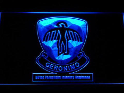 501st Parachute Infantry Regiment LED Neon Sign Electrical - Blue - TheLedHeroes