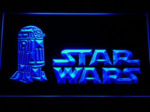 Star Wars R2-D2 (3) LED Neon Sign USB - Blue - TheLedHeroes