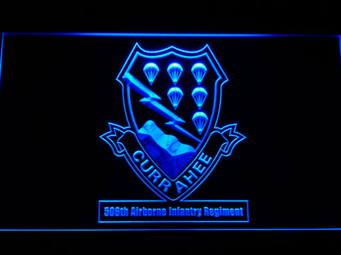 FREE 506th Airborne Infantry Regiment LED Sign - Blue - TheLedHeroes