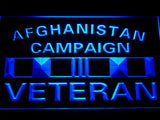 Afghanistan Campaign Veteran LED Neon Sign Electrical - Blue - TheLedHeroes