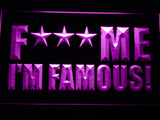 FREE David Guetta Fuck Me I'm Famous LED Sign - Purple - TheLedHeroes