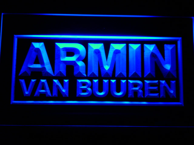 FREE Armin Van Buuren LED Sign - Blue - TheLedHeroes