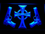 FREE The Boondock Saints Veritas Aequitas LED Sign - Blue - TheLedHeroes