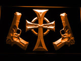 The Boondock Saints Veritas Aequitas LED Neon Sign USB - Orange - TheLedHeroes
