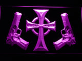 FREE The Boondock Saints Veritas Aequitas LED Sign - Purple - TheLedHeroes