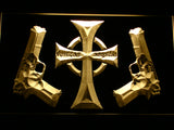 FREE The Boondock Saints Veritas Aequitas LED Sign - Yellow - TheLedHeroes