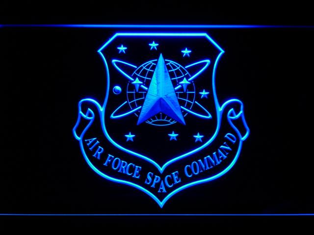 Air Force Space Command LED Neon Sign Electrical - Blue - TheLedHeroes