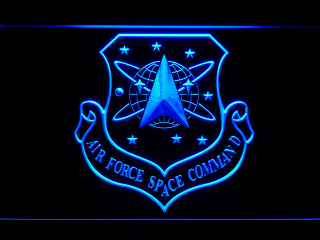 FREE Air Force Space Command LED Sign - Blue - TheLedHeroes