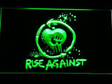 Rise Against LED Neon Sign Electrical - Green - TheLedHeroes