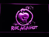 Rise Against LED Neon Sign Electrical - Purple - TheLedHeroes