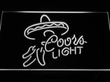 Coors Light Sombrero LED Neon Sign USB - White - TheLedHeroes
