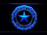 American Legion Auxiliary LED Neon Sign USB - Blue - TheLedHeroes