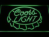 FREE Coors Light Cap LED Sign - Green - TheLedHeroes