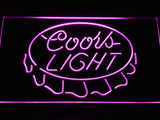 FREE Coors Light Cap LED Sign - Purple - TheLedHeroes