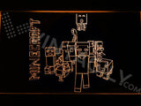 Minecraft 2 LED Neon Sign Electrical - Orange - TheLedHeroes