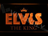 Elvis The King LED Neon Sign USB - Orange - TheLedHeroes