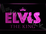 Elvis The King LED Neon Sign USB - Purple - TheLedHeroes