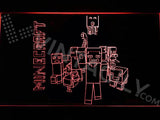 Minecraft 2 LED Neon Sign Electrical - Red - TheLedHeroes