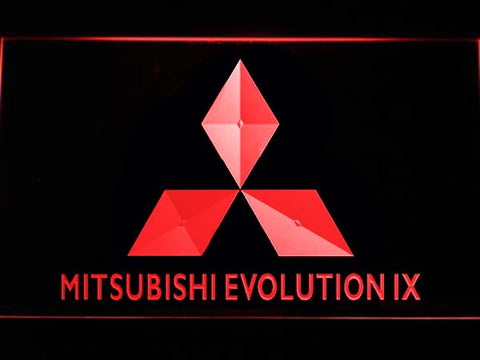 FREE Mitsubishi Evolution IX LED Sign - Red - TheLedHeroes