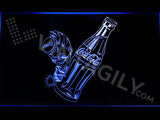 Coca Cola Bottle LED Sign - Blue - TheLedHeroes