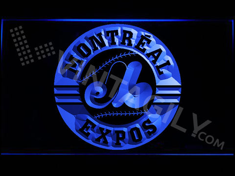 FREE Montreal Expos LED Sign - Blue - TheLedHeroes