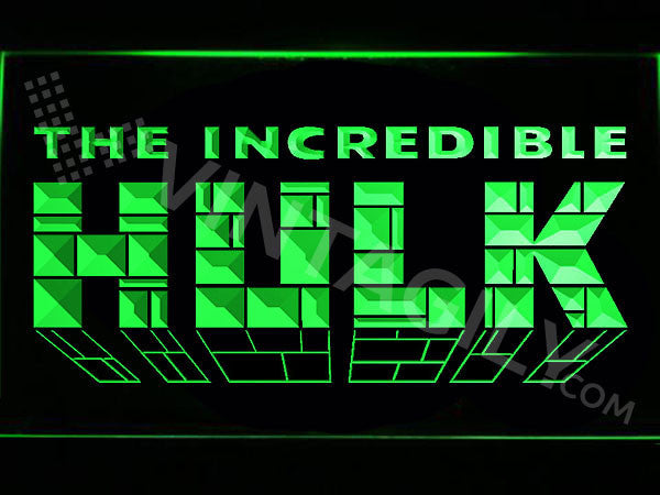 FREE The Incredible Hulk LED Sign - Green - TheLedHeroes