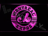 Montreal Expos LED Neon Sign USB - Purple - TheLedHeroes