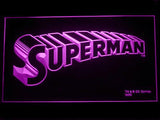 Superman (2) LED Neon Sign Electrical - Purple - TheLedHeroes