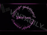 The Lord Of The Rings LED Neon Sign USB - Purple - TheLedHeroes