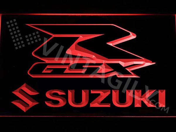 Suzuki GSX-R LED Neon Sign USB 2 - Red - TheLedHeroes