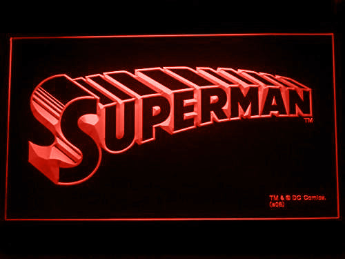 FREE Superman (2) LED Sign - Red - TheLedHeroes