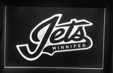 Winnipeg Jets (4) LED Neon Sign Electrical - White - TheLedHeroes