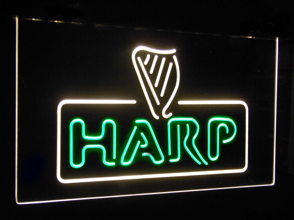 Harp Beer Dual Color LED Sign - Normal Size (12x8.5in) - TheLedHeroes