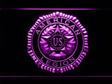 American Legion LED Neon Sign USB - Purple - TheLedHeroes