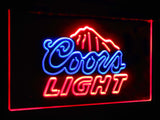 Coors Light Mountain Dual Color LED Sign - Normal Size (12x8.5in) - TheLedHeroes